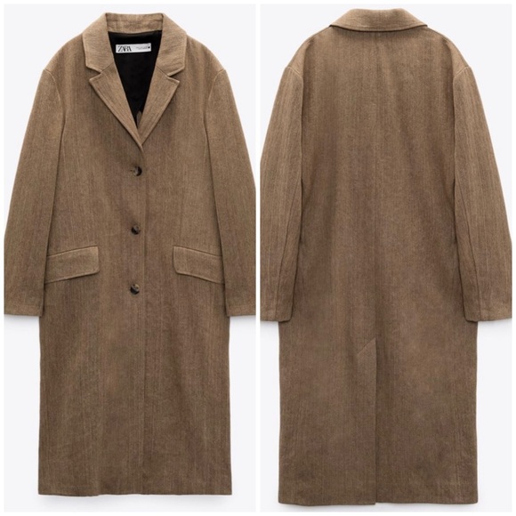 Zara rustic straight cut coat LIMITED EDITION - Picture 7 of 13